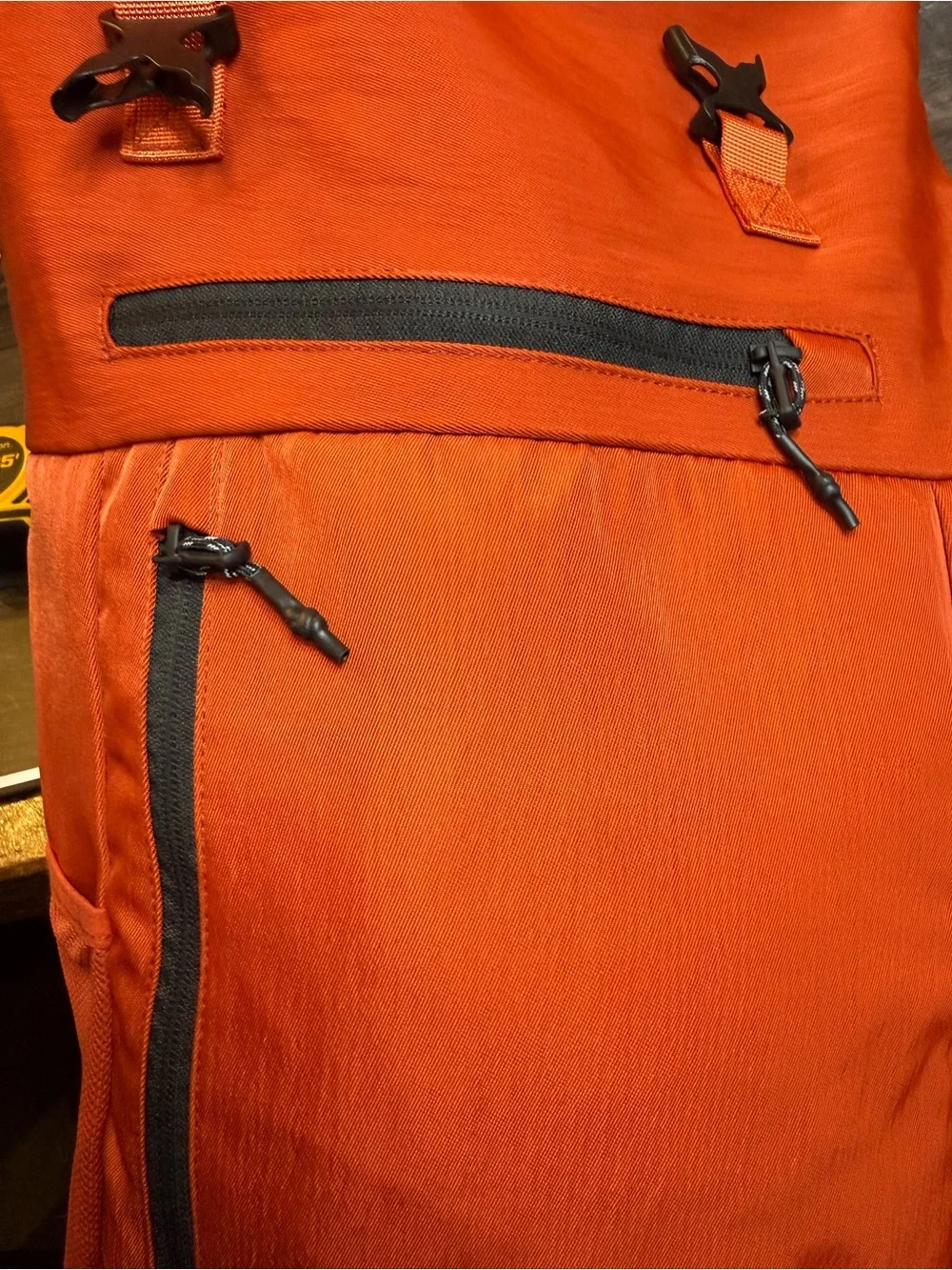Fabletics The Only Backpack Orange NWT Multi Pocket Laptop Backpack